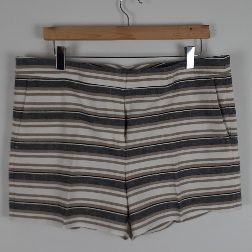EUC Ann Taylor Multi Colored Striped Shorts Sz. 14